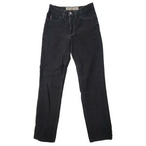 Guess USA Vintage Black Original Classic Fit Narrow Leg Cotton Jeans Size 27